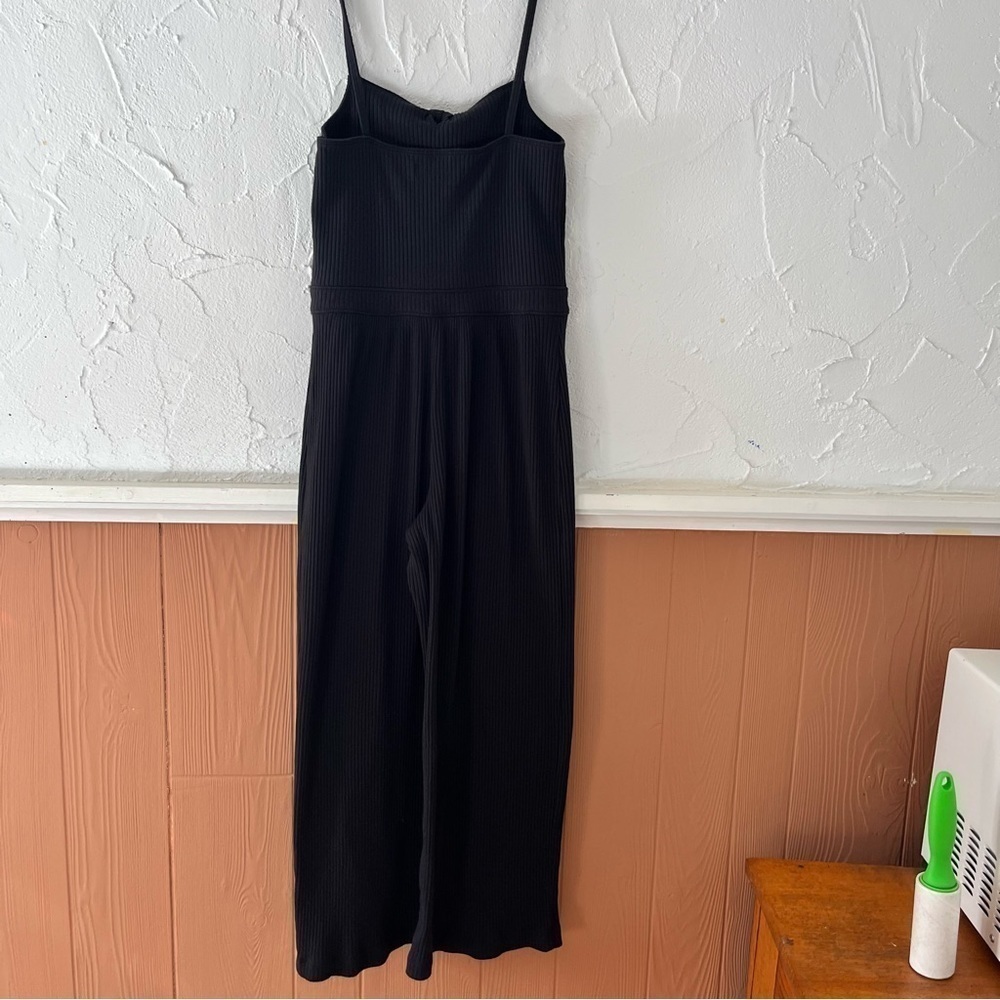 Abercrombie & Fitch Black Ribbed Jumpsuit Size Small - Picture 2 of 9